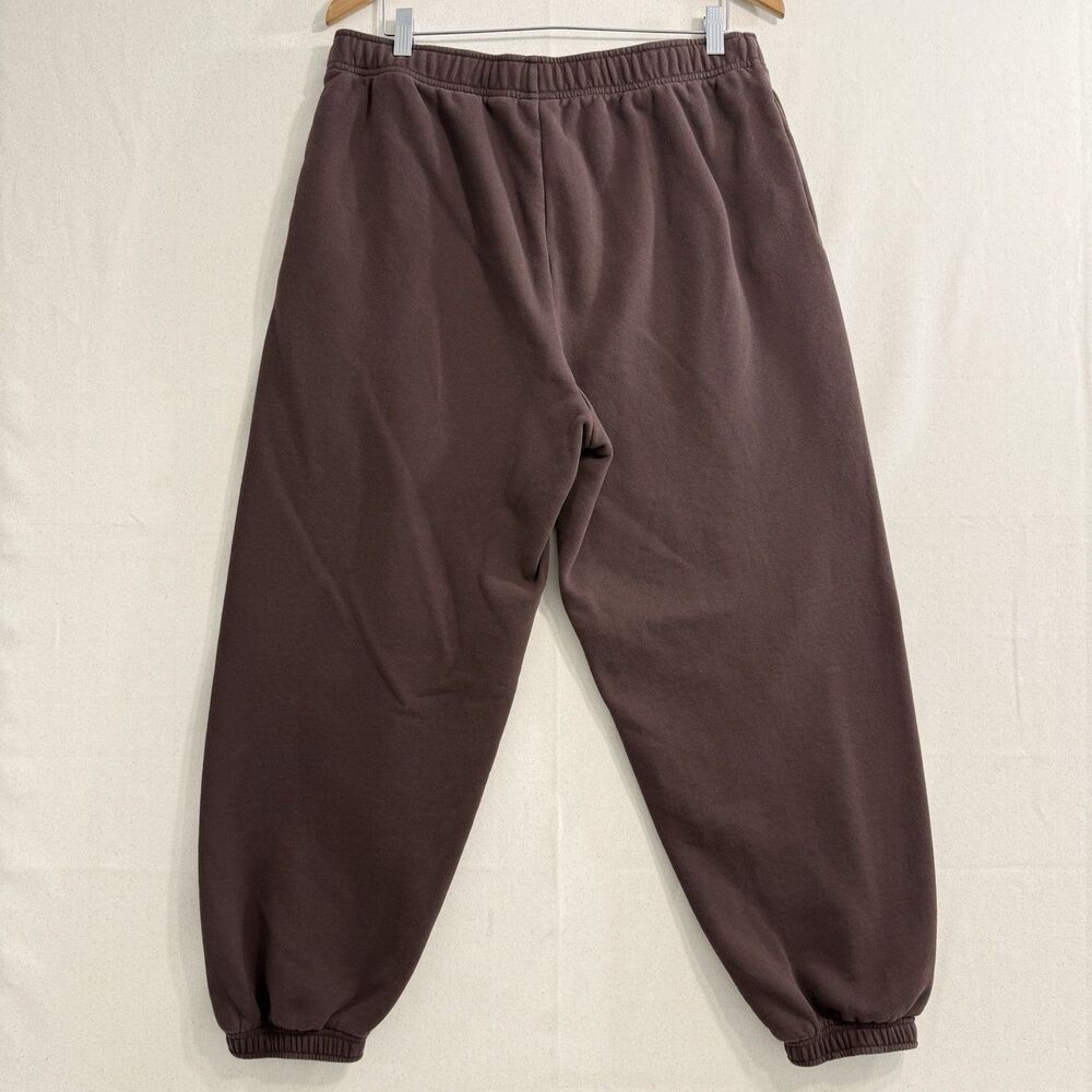 TNA Sweatfleece Jogger Pants Womens Large Brown Mega Fit Aritzia Sweatpants - Picture 2 of 10